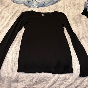 basic black crewneck